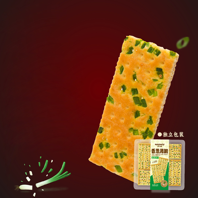 Frühlingszwiebel-Cracker