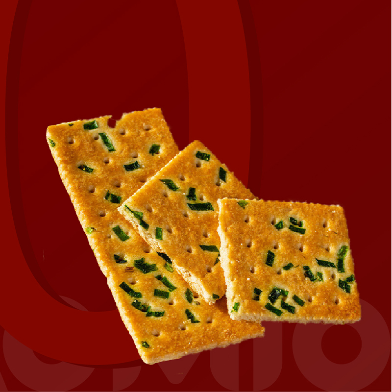Frühlingszwiebel-Cracker