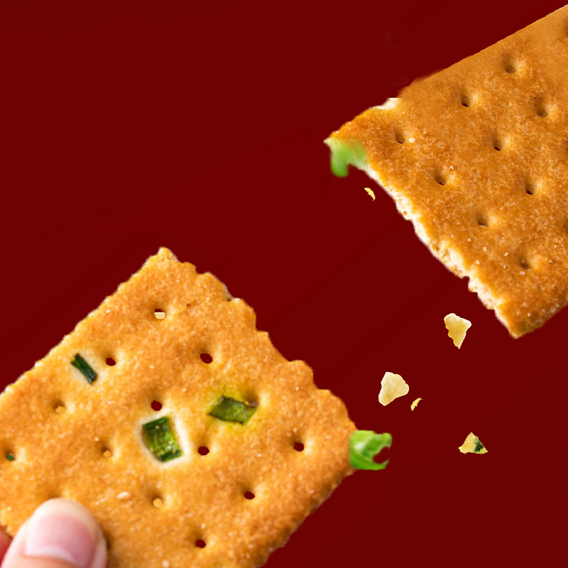 Frühlingszwiebel-Cracker