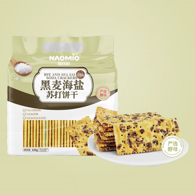 Roggen- und Meersalz-Soda-Cracker