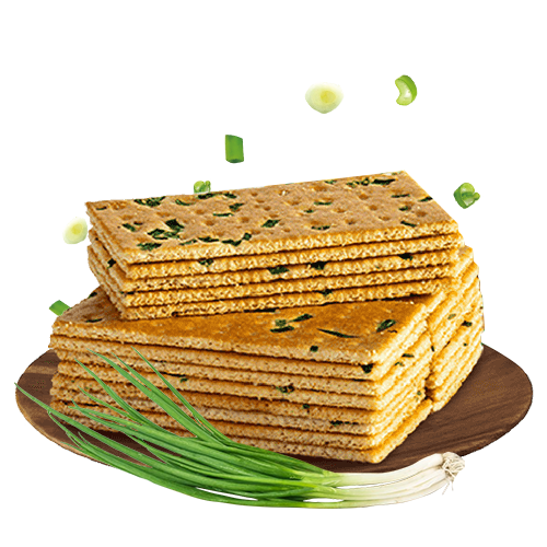 Frühlingszwiebel-Cracker