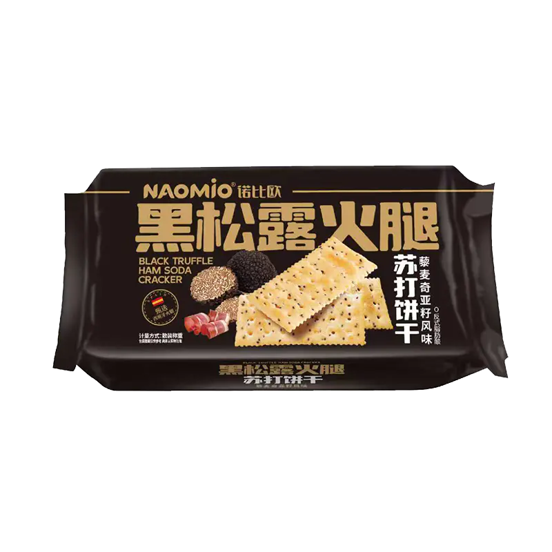 Schwarze Trüffel-Schinken-Soda-Cracker