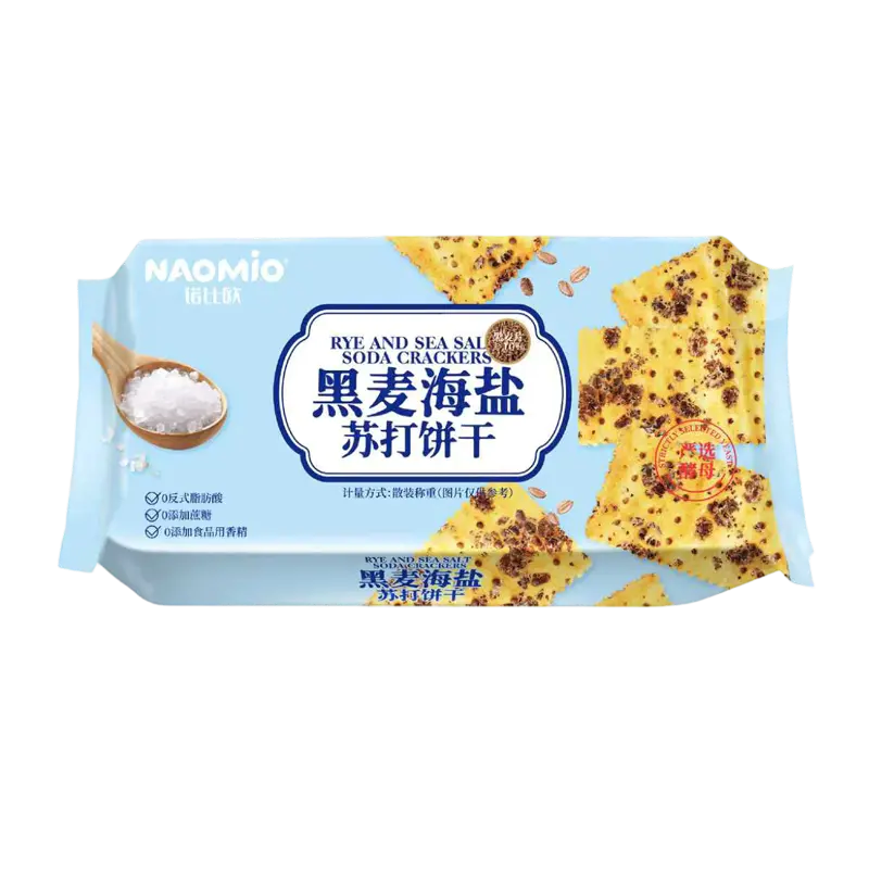 Roggen- und Meersalz-Soda-Cracker